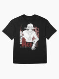 AceFlames Fire Fist Graphic Tee, High Quality Cotton Streetwear - - One Piece