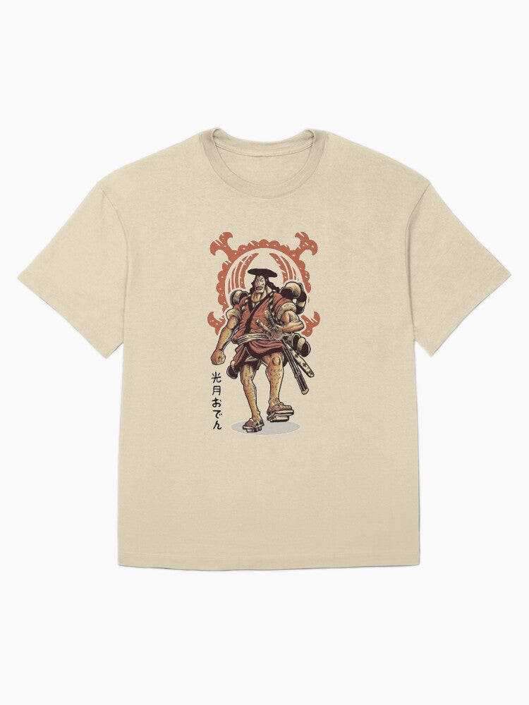 Kozuki Clan Daimyo Oden Tee, Heritage Style Anime Graphic Top - - One Piece