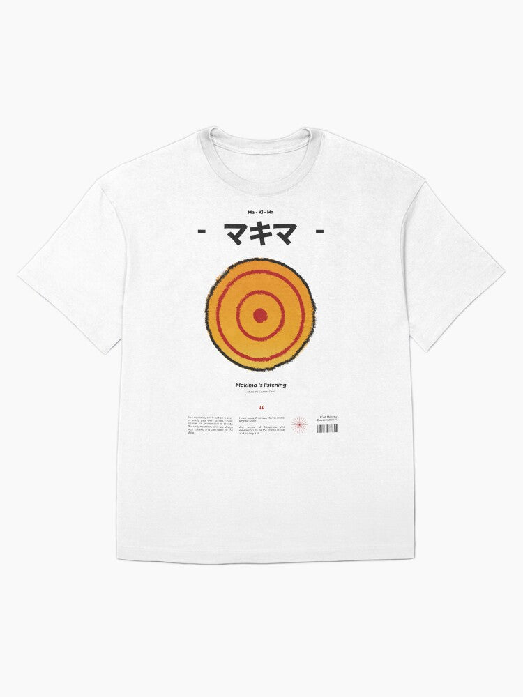 Makima is listening Oversized T-Shirt