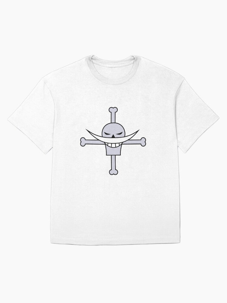 Great Pirate Whitebeard Crest Tee, Relaxed Fit Anime Streetwear - - One Piece