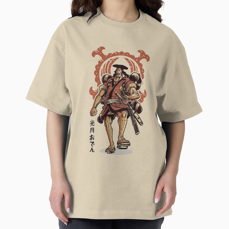 Kozuki Clan Daimyo Oden Tee, Heritage Style Anime Graphic Top - - One Piece