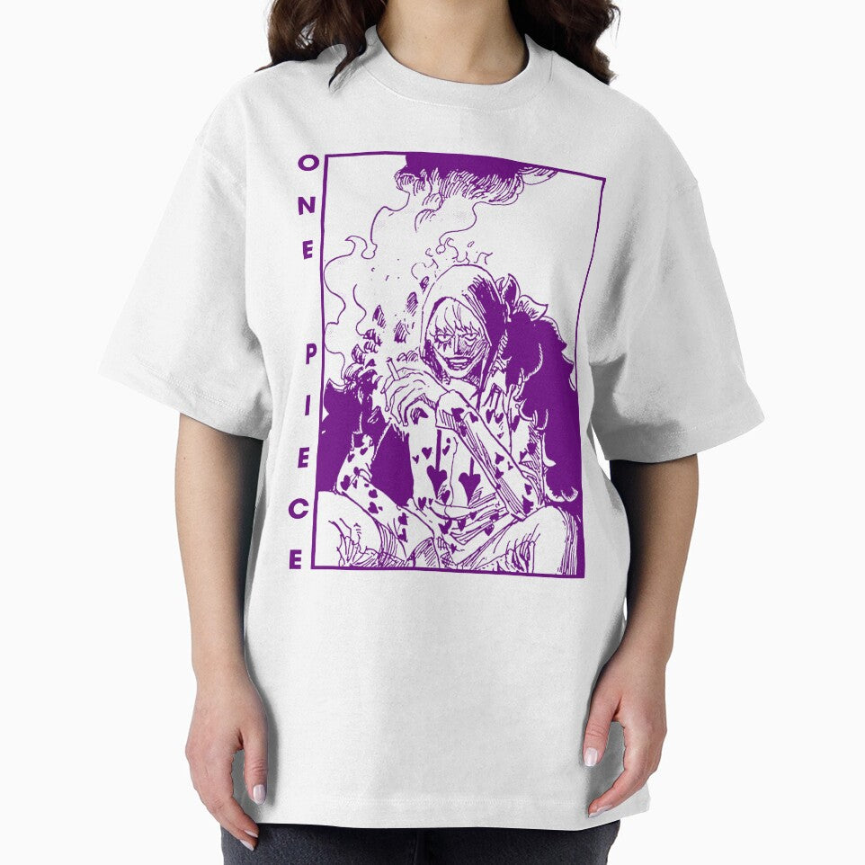 Rosinante Silent Heart Graphic Tee, Artistic Anime Character Top - - One Piece