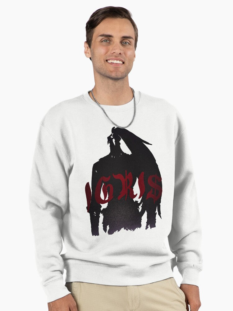 Doodle Soldier Graphic Sweatshirt - Casual Solo Leveling Fan Apparel - Solo Leveling White